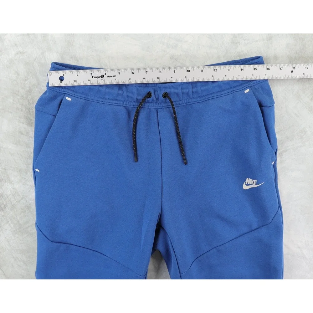 Nike Tech Fleece Joggers Men Large Blue Tapered Sweatpants CU4495-403